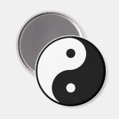Yin Yang Fridge Magnet Magneet (Voorkant / Achterkant)