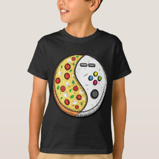 Yin Yang Gaming en Pizza voor Gamers en Jongen T-shirt
