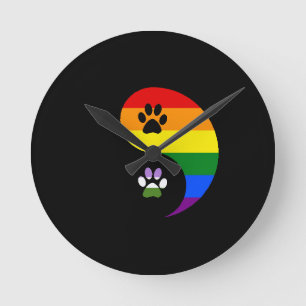 Yin Yang Genderqueer Wandklok Ronde Klok
