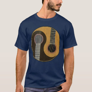 Yin Yang Gitarist Cool Muzikant Muziek Liefhebber  T-shirt