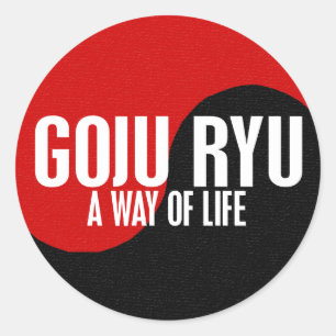 Yin Yang GOJU RYU 1 Ronde Sticker