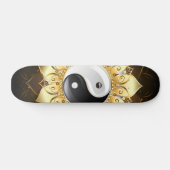 Yin Yang Golden Lotus Skateboard (Horizontaal)
