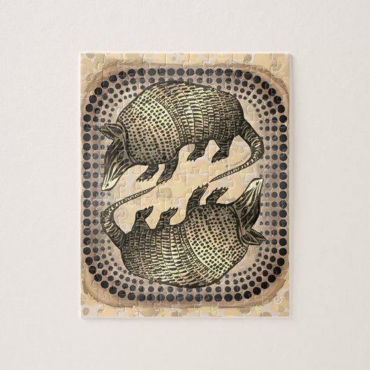 Yin Yang Gordeldier Legpuzzel (Verticaal)