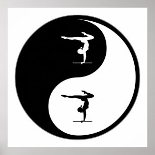 Yin Yang Gymnastics Poster