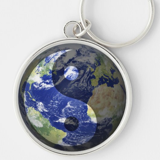 Yin-Yang Harmony op onze planeet Sleutelhanger (Voorkant)