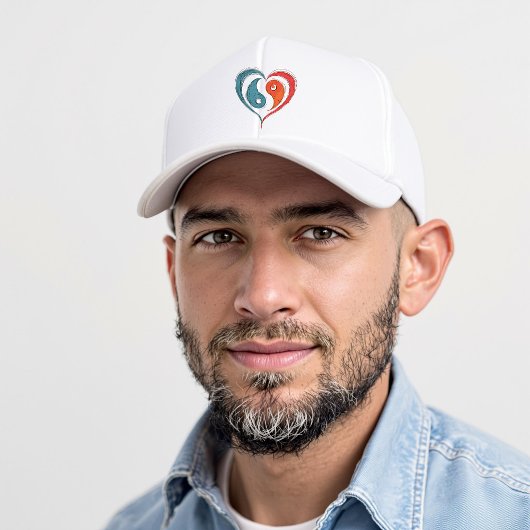 Yin Yang Heart Artistic Trucker Pet