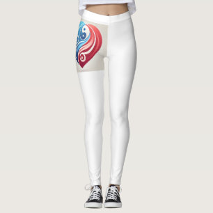Yin Yang Heart Leggings - Harmonie en balans in li