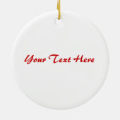 Yin Yang Heart (rood/roze) Keramisch Ornament (Achterkant)