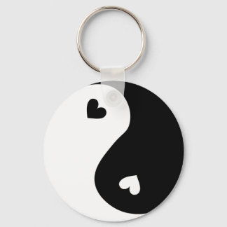 Yin Yang Hearts Design Sleutelhanger