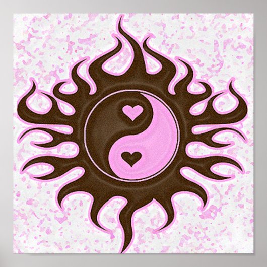 Yin Yang Hearts Poster (Voorkant)