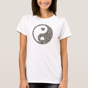 Yin & Yang / Hearts SILVER T-shirt