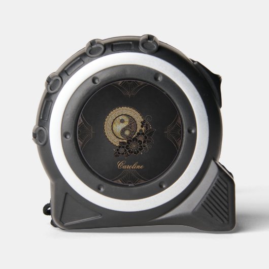Yin yang het symbool dat staat voor evenwicht rolmaat (Voorkant)
