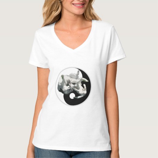 Yin-Yang Husky T-Shirt (Voorkant)