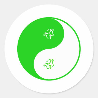 Yin Yang Irish Ronde Sticker