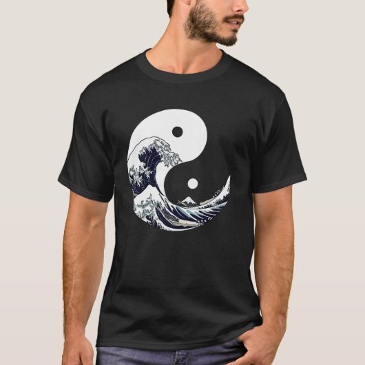 Yin yang Kanagawa T-shirt (Voorkant)