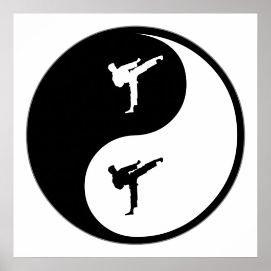 Yin Yang Karate Poster (Voorkant)