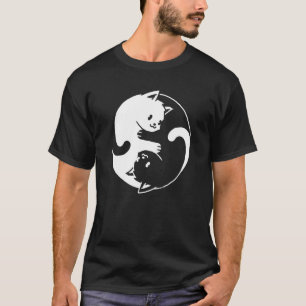 Yin Yang Kat Cute Spiritualiteit Zen Meditatie Bal T-shirt