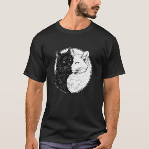 Yin Yang Kat Feng Shui Ying Yang Kitten Yin Yang K T-shirt