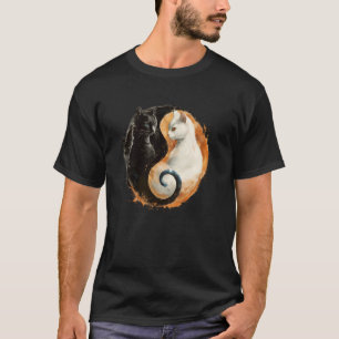 Yin Yang Kat Feng Shui Ying Yang Taoïsme Zen Boedd T-shirt