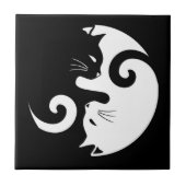 Yin Yang Katten Tegeltje (Voorkant)