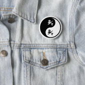 Yin Yang Kendo Ronde Button 5,7 Cm (In situ)