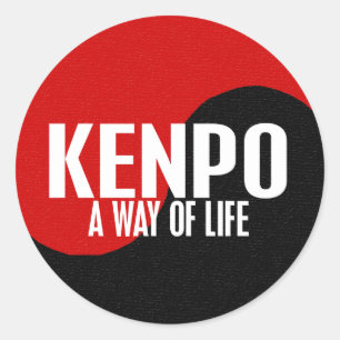Yin Yang Kenpo Ronde Sticker