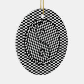 Yin Yang Keramisch Ornament (Rechts)