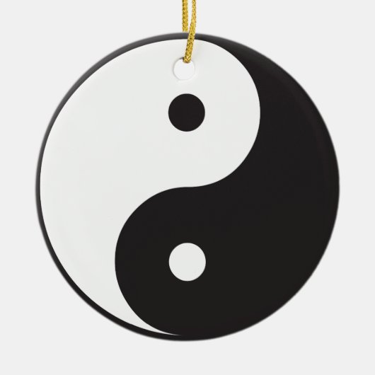 Yin Yang Keramisch Ornament (Voorkant)