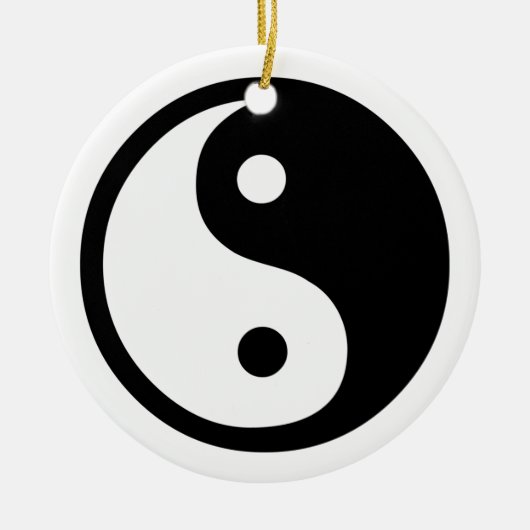 Yin Yang Keramisch Ornament (Voorkant)