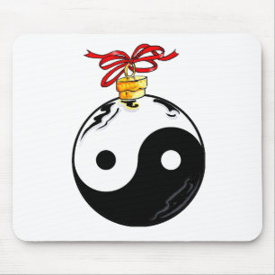 Yin & Yang kerstbal Muismat