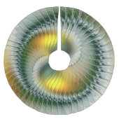Yin Yang kerstkleuren Abstracte fractal Art Kerstboom Rok (Voorkant)