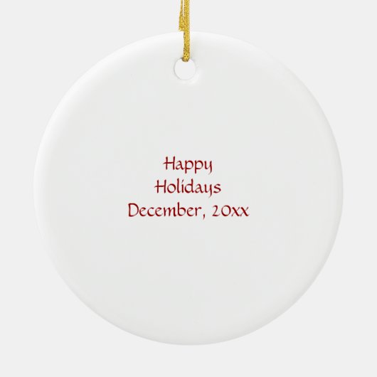 Yin & Yang kerstversiering Keramisch Ornament (Achterkant)