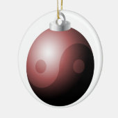 Yin & Yang kerstversiering Keramisch Ornament (Links)