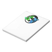 Yin-Yang Koi Design Notitieblok (Gedraaid)