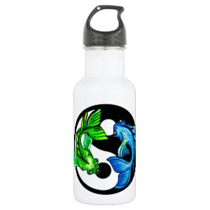Yin-Yang Koi Design Waterfles