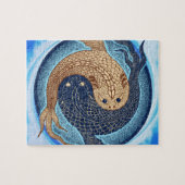 Yin Yang Koi Fish Mandala Legpuzzel (Horizontaal)