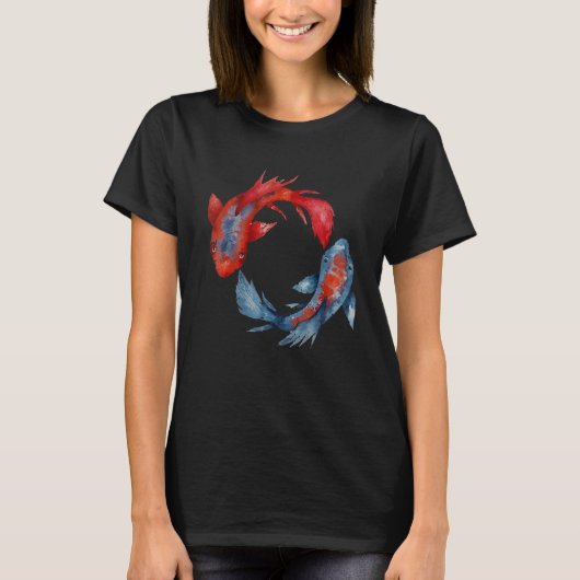 Yin Yang Koi Fish T-shirt (Voorkant)