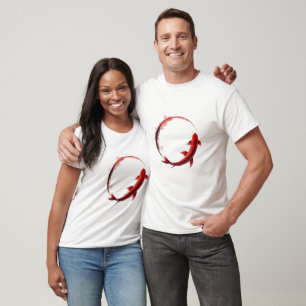 Yin-Yang Koi Vis Balans T-Shirt