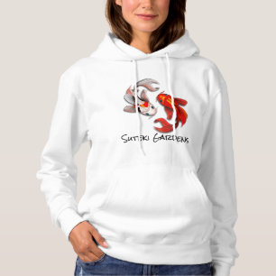 Yin Yang Koi Vis Botanische Tuin Bedrijf Logo Hoodie