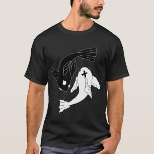 Yin Yang Koi Vis (Klein) – Spirituele Balans Ku T-shirt