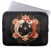 Yin Yang Koi Vis met Lotus Mandala