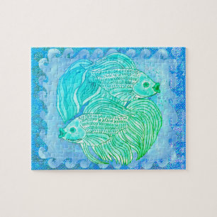 Yin Yang Koi Vis Puzzel