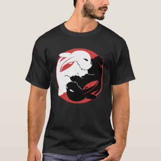 Yin Yang Konijnen Chinees Nieuwjaar Konijn Maan T-shirt