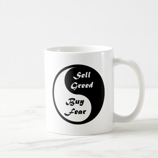 Yin & Yang: Koop angst en verkoop groen Koffiemok (Rechts)