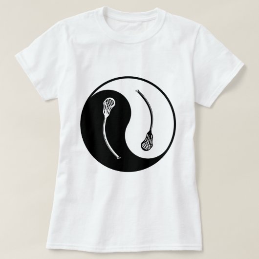 Yin Yang Lacrosse T-shirt (Design voorkant)