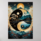 Yin Yang Landschap Poster (Voorkant)