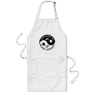 Yin yang lang schort