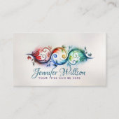 Yin Yang - Levendig evenwicht Visitekaartje (Voorkant)