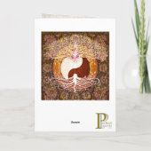 Yin Yang Levensboom Grafische Kunst Kaart (Achterkant)