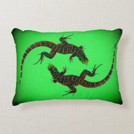 Yin Yang Lizards Accent Kussen